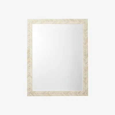 OKA OKA, Plaited Bone Mirror - Bone, Mirrors, Bone/Glass