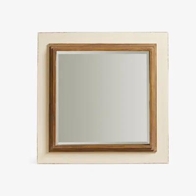 OKA Konsentris Mirror, Square - Cream/Gold
