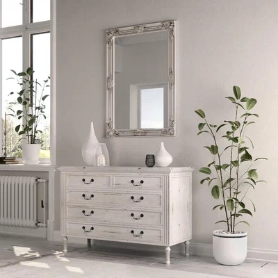 Oak&More Mulan Silver Wooden Mirror