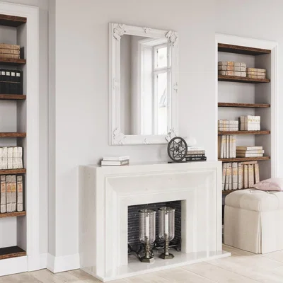 Oak&More Mona White Wooden Mirror