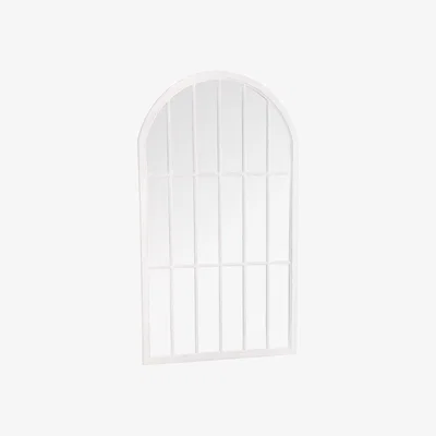 Oak&More Elsa White Large Arched Window Mirror