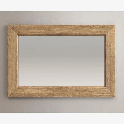 Oak&More Herringbone Solid Oak Wall Mirror