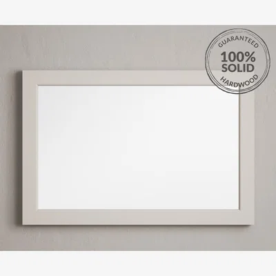 Oak&More Soft White Painted 90cm wall Mirror