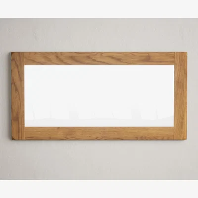 Oak&More Country Rustic Solid Oak Wall Mirror