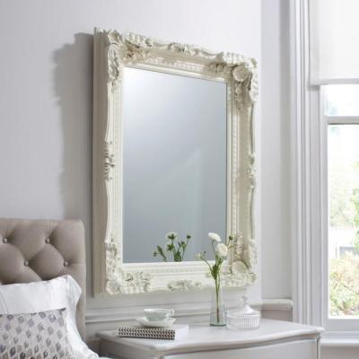 Olivia's Gallery Direct Carved Louis Mirror Cream | Outlet