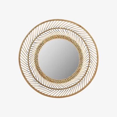 Olivia's Olivia's BoBo Bamboo Round Wall Mirror Small