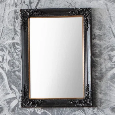 Olivia's Gallery Direct Harrelson Mirror Antique Black