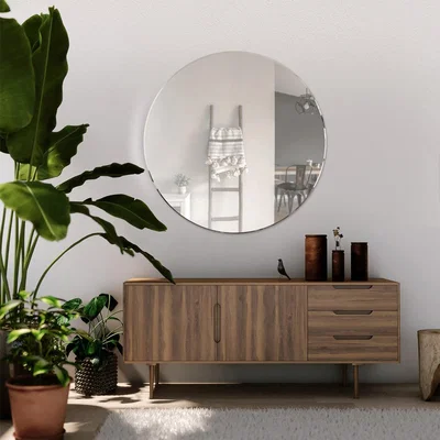 Olivia's Olivia's Aston Bevelled Glass Round Mirror - 80 x 80cm