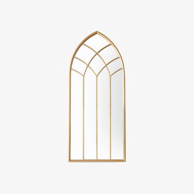 Olivia's Gallery Interiors Kelby Outdoor Mirror in Gold