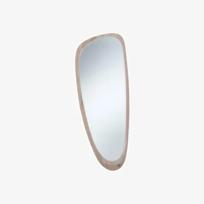 Olivia's Olivia's Maxie Natural Wood Veneer Teardrop Shaped Mirror