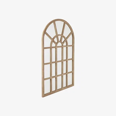Olivia's Hill Interiors Copgrove Collection Arched Paned Wall Mirror