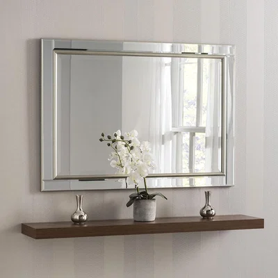 Olivia's Olivia's Yao Wall Mirror in Silver / Medium