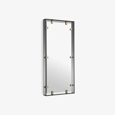 Olivia's Eichholtz Verona Small Mirror Verona in Smoke Glass