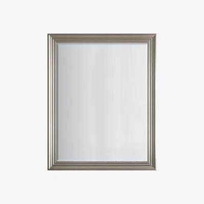 Olivia's Gallery Direct Haylen Plane Mirror - Brushed Steel / Brushed Steel / Plane