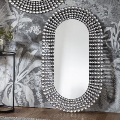 Olivia's Gallery Direct Sharrington Round Wall Mirror | Outlet / Grey / Round