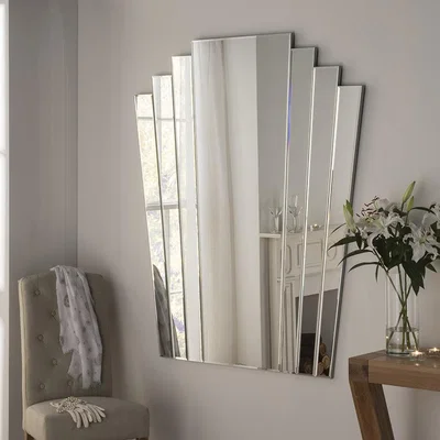 Olivia's Olivia's Jordan Art Deco Wall Mirror in Silver