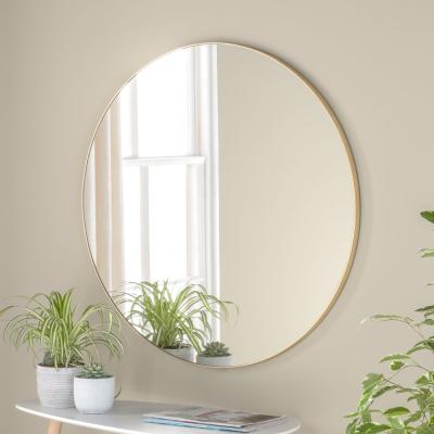 Olivia's Olivia's Tuvalu Round Wall Mirror in Gold
