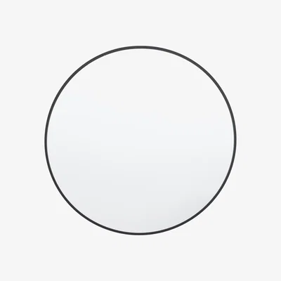 Olivia's Gallery Interiors Yarlett Round Wall Mirror in Black