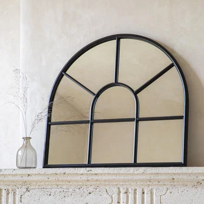 Olivia's Garden Trading Fulbrook Arched Wall Mirror 80x90cm in Steel