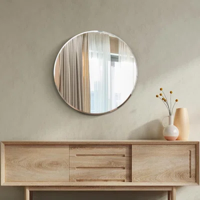 Olivia's Olivia's Aston Bevelled Glass Round Mirror - 70 x 70cm