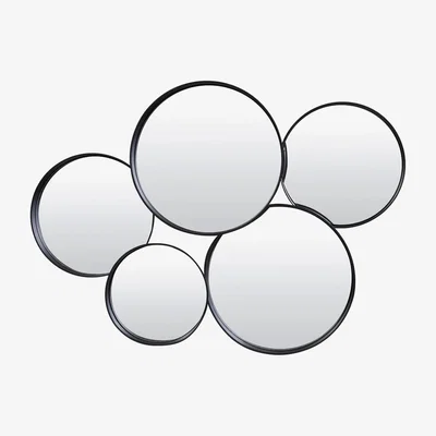 Olivia's Light & Living Sianna Wall Mirror Matt Black