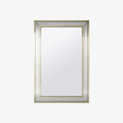 Olivia's Libra Champagne And Silver Rectangular Mirror | Outlet