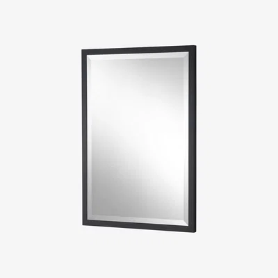Olivia's Olivia's Amara Rectangular Mirror in Black / 34 x 23