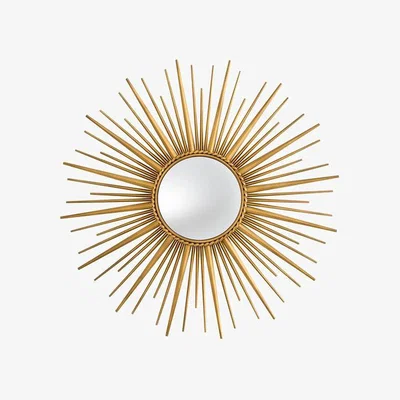 Olivia's Eichholtz Helios Vintage Wall Mirror Brass Finish