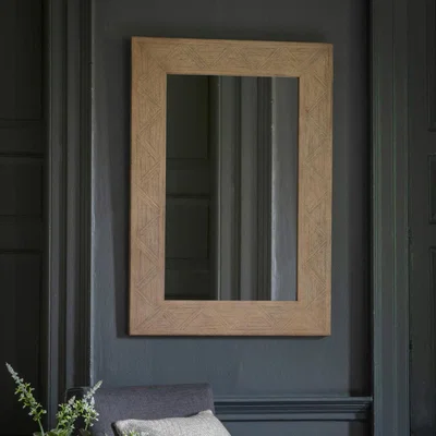 Olivia's Gallery Direct Mustique Mirror Light Wood