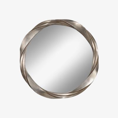Olivia's Elstead Silver Twist Wall Mirror Aged Silver