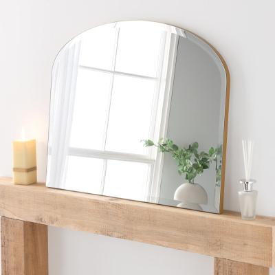 Olivia's Olivia's Cora Bevelled Mantle Mirror in Gold - 91x69cm