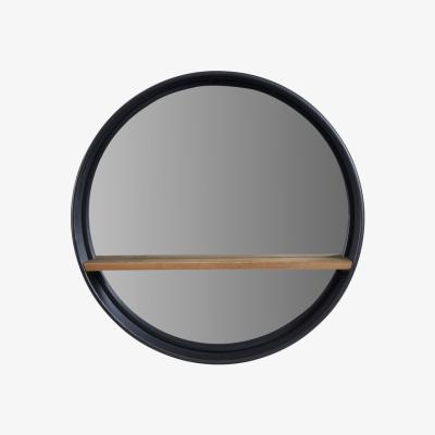 Olivia's Libra Kempsey With Wooden Shelf Wall Mirror