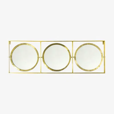 Olivia's Gallery Interiors Hague Wall Mirror in Brass / Single