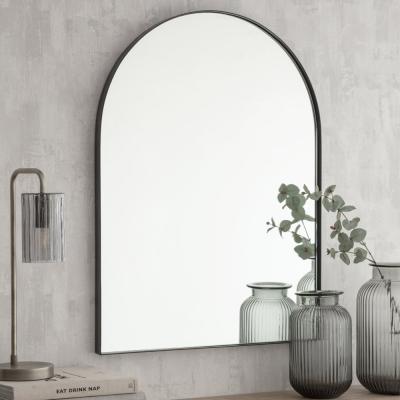 Olivia's Garden Trading Arched Mirror in Black Iron