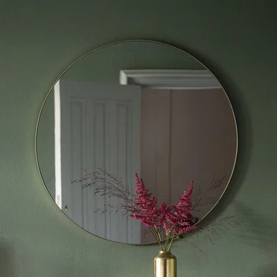 Olivia's Gallery Direct Bowie Round Mirror Champagne