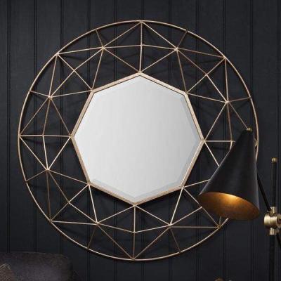 Olivia's Gallery Direct Andromeda Gold Geometric Mirror