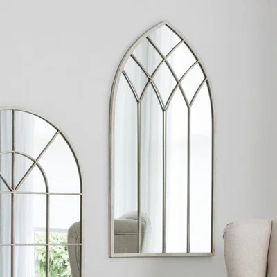 Olivia's Gallery Direct Roebuck Arched Window Pane Cream Mirror