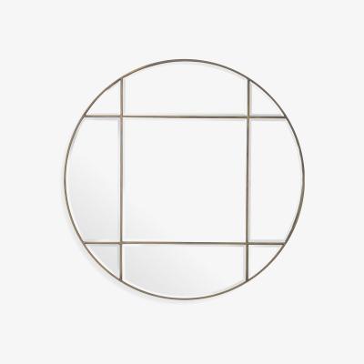 Olivia's Eichholtz Beaumont Round Mirror Beaumont in Vintage Brass