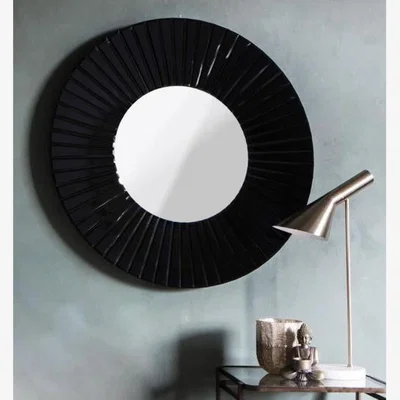 Olivia's Gallery Interiors Faxton Mirror - Black / Black