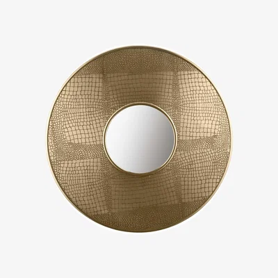Olivia's Olivia's Maggie Mirror in Brass Croc
