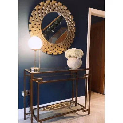 Olivia's RV Astley Gina Mirror Distressed Gold Leaf