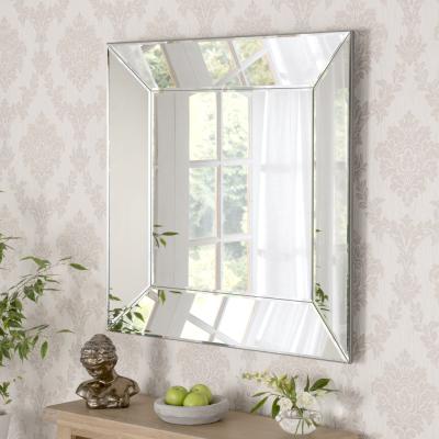Olivia's Olivia's Arak Bevelled Wall Mirror in Silver / Small