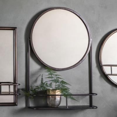 Olivia's Gallery Interiors Industrial Emerson Mirror with Shelf | Outlet