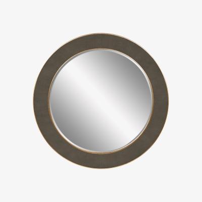 Olivia's DI Designs Hampton Grey Round Wall Mirror