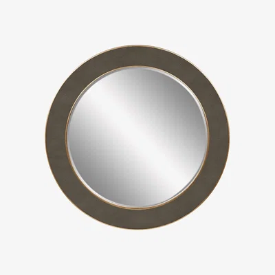 Olivia's DI Designs Hampton Grey Round Wall Mirror