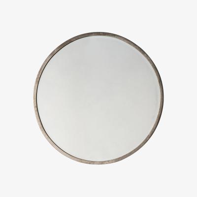Olivia's Gallery Interiors Higgins Round Mirror in Antiuqe Silver