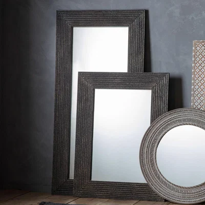 Olivia's Gallery Interiors Akola Black Wall Mirror / Small
