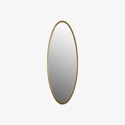 Olivia's Olivia's Nordic Living Collection - Mo Oval Mirror in Antique Brass|Outlet