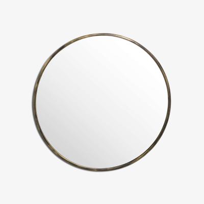 Olivia's Hill Interiors Large Narrow Edged Mirror in Antique Brass