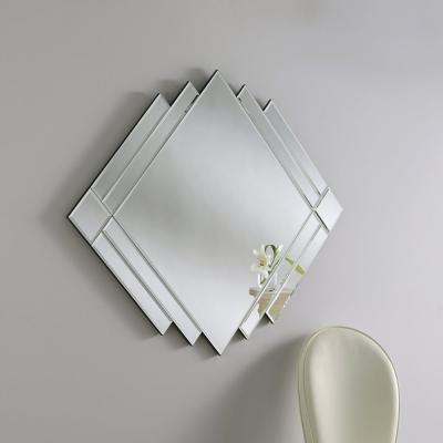 Olivia's Olivia's Aomori Art Deco Wall Mirror in Black